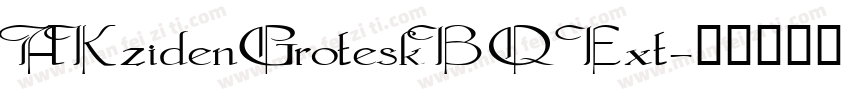 AKzidenGroteskBQ Ext字体转换
